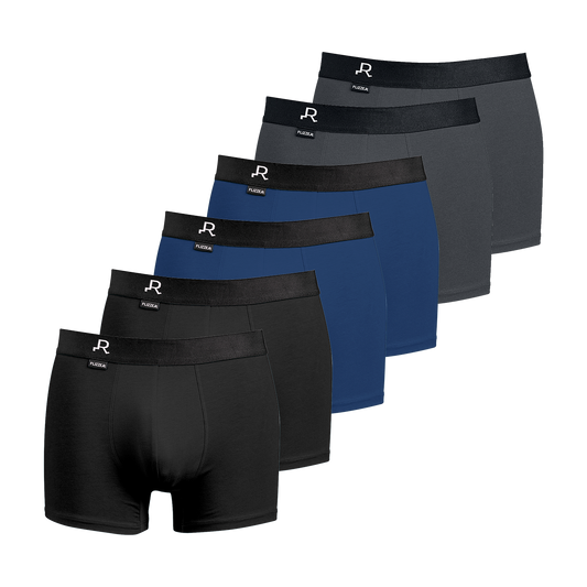 6er Pack, Trunk Mix, Schwarz, Blau, Dunkelblau